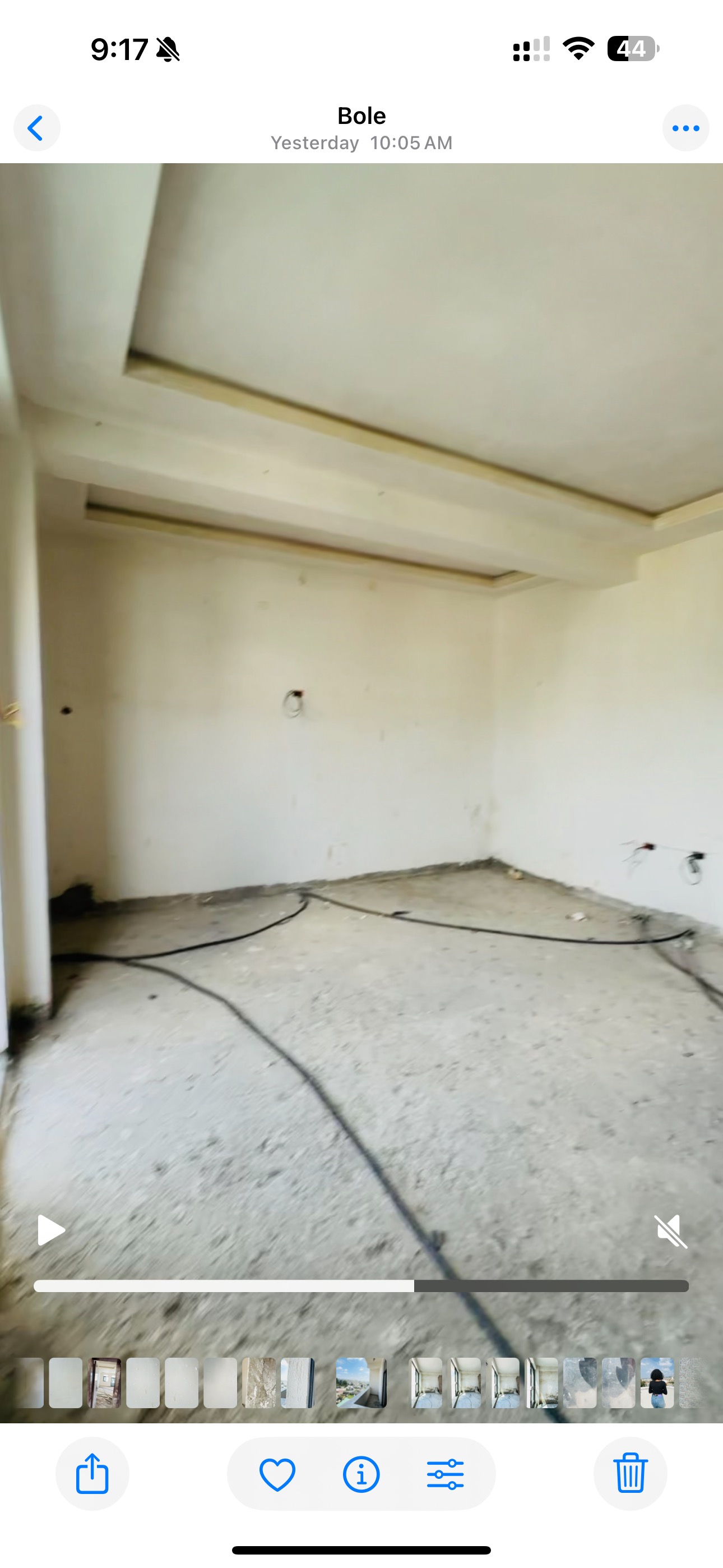 Selected property view